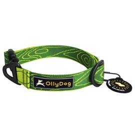 OllyDog Flagstaff Dog Collar with Buckle, Adjustable Safety, Lightweight, Durable and Comfortable for Everyday Outdoor Use, for Small, Medium, or Large Dogs