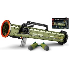 AT-4 Rocket Launcher Building Set,Military Block Gun Toy for Adults