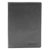 Esquire New Silk Passport Card Holder Black, black