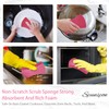 Spunspon 6 Pack Non-Scratch Cellulose Scrub Sponge, Cellulose Sponges, Heavy