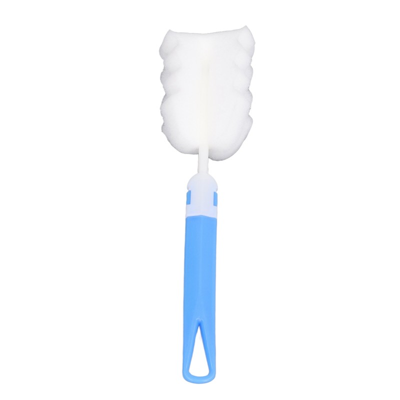 50pcs Bottle Sponge Brush Long Handle Cup Cleaning Sponge Brush