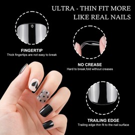 LoveOurHome 600pc Short Round Square Nail Tips Clear Fake Nails Press ons Nail Short Square Soft Gel Acrylic Nail Tip Full Cover Artificial False Fingernails 12 Sizes for Women Teen Girls Kids
