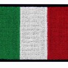 EmbTao Italy Flag Embroidered Patch Italian Fastener Hook & Loop