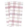 Ritz 13161 Royale Collection Check Kitchen Towel Set, 2-Piece, Mocha