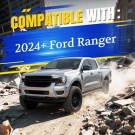 ARANA Front Hood Struts Kit for Ford Ranger 2024 2025(No Drill), 21-11047-02 Hood Shocks Lift Support Accessories QuickLIFT System All Black Components (Not Fit for 2025 Ford Ranger Lariat), 2 Pcs