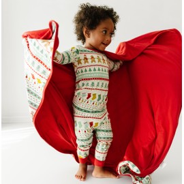 Little Sleepies Cloud Blanket - Viscose from Bamboo Blanket, Soft, Comfy, and Breathable Cooling Summer Blanket for Hot Sleepers, Lightweight Blankets, 50" x 50", Fair Isle, Large