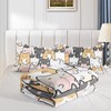 QOOMO Kawaii Cat Comforter Queen Size,Cats Comforter Set for Kids