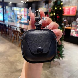 TSVSXS PU Case Compatible with SHOKZ OpenFit Air(2024)/OpenFit(2023) Open-Ear, Soft Leather Shockproof Protective Cover for OpenFit Air Earbuds Cover for Man