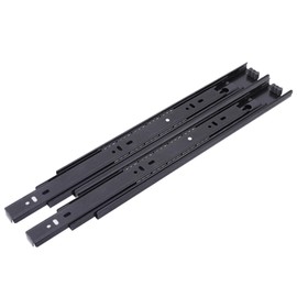 JEMLYD 1 Pair Heavy Duty Drawer Slides – 8-18 Inch Full Extension Ball Bearing Side Mount Rails, 100 LB Load Capacity 3-Section Glides for Kitchen Cabinets & Dresser (16 Inch)