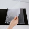 Risch Heavy-Duty 3-Hole Punched Clear Vinyl Page Protectors, Plastic Sleeves
