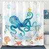 Yeoiat Funny Shower Curtain Octopus Shower Curtain Funny Decorative Shower