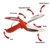 6-in-1 Kitchen Scissors - Kitchen Knife, Cutting Board, Vegetable Peeler,