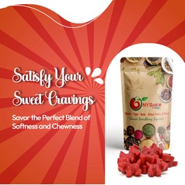 NY SPICE SHOP Licorice Candy - 8 Ounce Red Licorice Scottie Dogs - Strawberry Red Licorice - Australian Candy - Liquorice Candy - Bulk Licorice Old Fashioned Candy For Sweet Lovers