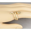 Gold Snake Ring asp Cleopatra toga wrap Serpent Adjustable Medusa