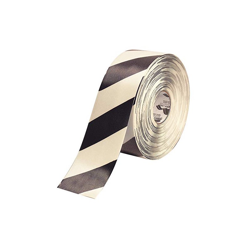 Mighty Line Diagonal Floor Tape 4 inch Yellow/Black 100' Roll