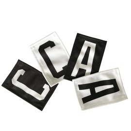 TOP-ON-ICE Jersey Patch -C- -A- Captain Assistant Black C