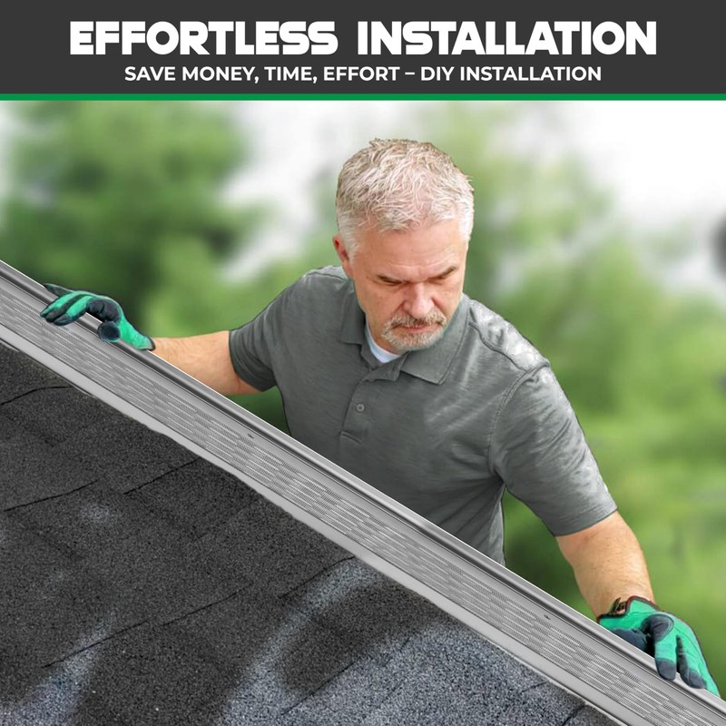 WATERLOCK Goldguard Micromesh 5"" Gutter Covers System for Leaf Protection