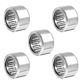 METALLIXITY HK1210 Needle Roller Bearings 12mm ID x 16mm OD x 10mm Height 5 Packs, Chromium Steel Open End Thrust Bearing - for Industrial Machinery and Equipment