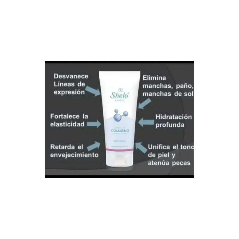 Sheló Nabel crema con colágeno 250 ml | antiarrugas y