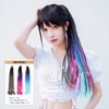 [TefuRe] Braided Hair Extension Ponytail Clip-on Hair Kids Dance Easy