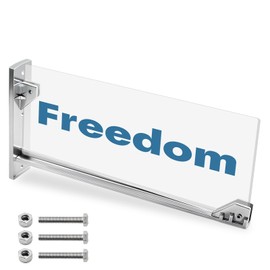 MorningRo Street Sign Bracket 8'' x 16'' Wing L Shape Bracket for Street Sign Posts with 5 Mounting Screws