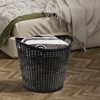 Obstnny 6-Pack Plastic Laundry Hamper Storage Basket, 30 L Dirty
