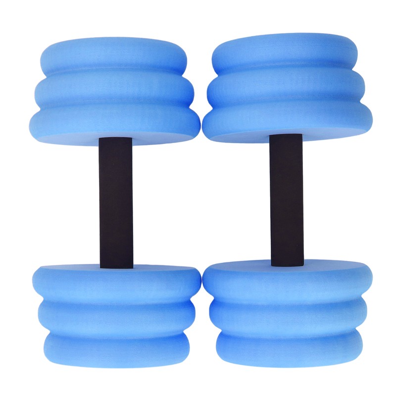 2pcs Floating Dumbbell EVA Thread Design Aquatic Exercise Dumbbell for