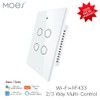 MOES 2.4GHz WiFi Wall Touch Smart Switch Neutral Wire Required,