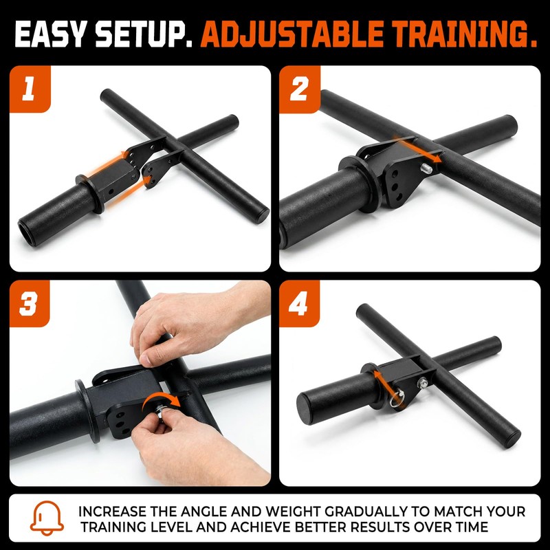 Forearm and Wrist Strengthener, Adjustable Wrist Roller Bar for Flexion
