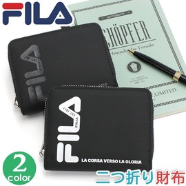 Fira FIMS-0356 Bi-Fold Wallet, Round Zipper, Men's, Women's, Kids, Juniors, Black, black/black
