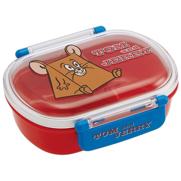 Skater QAF2BAAG-A Children's Antibacterial Bento Box, Fluffy, 12.2 fl oz (360 ml), Tom & Jerry Art, Boy, Made in Japan