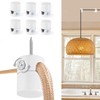 Adcssynd 6 Pack Upgrade Version Ceiling Hooks for Hanging Lights,