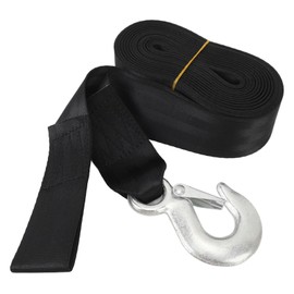 Boat Trailer Winch Strap with Supper Steel Hook, 3500 LBS Break Strength, 24.61ft Winch Strap, Winch Pulley Strap for Boat Trailer Replacement, Towing Vehicles & Boat Accessories