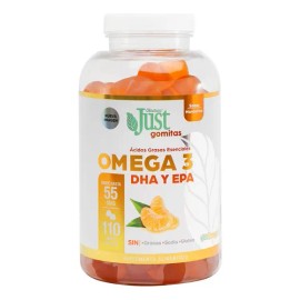 110 Gomitas Sabor Mandarina Omega 3 Dha Y Epa Just Olnatura