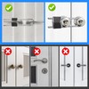 BLMHTWO French Door Lock, Metal Double Door Locks for French