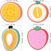 JCZD 4 Pack Shower Sponge, Cute Fruit Shaped Bath Sponge