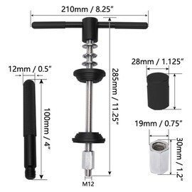 Young Wolf Bicycle Headset and Bottom Bracket Installation Removal Tool Black, Bike Bearing Press-in Tool for Bike Headset BB Bottom Bracket Repair Parts Bike Cycling Equipment