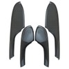 4Pcs Carbon Fiber Pattern Interior Door Armrest Panel Trim Cover