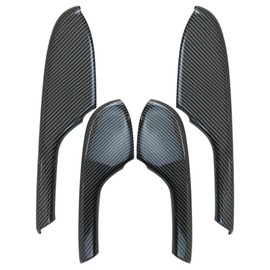 4Pcs Carbon Fiber Pattern Interior Door Armrest Panel Trim Cover Fits for Honda Civic 2016-2020