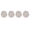 4PCS Door Speaker Grille Cover Round Aluminium Alloy Replacement for