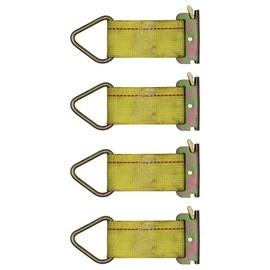 Stevens Lake Parts Set of (4) E-Track Tie Down Strap Trailer Truck Cargo Rope Anchor Tie Downs