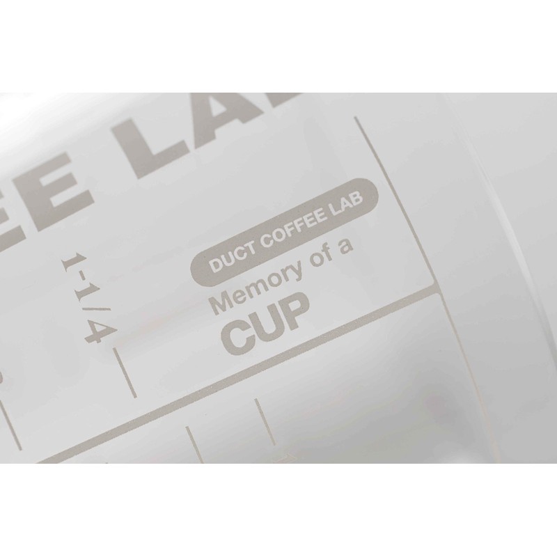 DUCT COFFEE LAB Original Measuring Glass (White) Body Size: Φ3.5