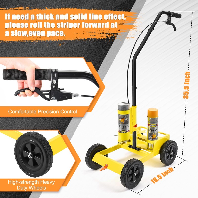 CAROD Striping Line Marking Machine, Parking Lot Striping Machine, Compatible