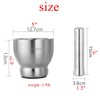 HomDSim Mortar and Pestle Set 5 Inch Large Capacity Stainless