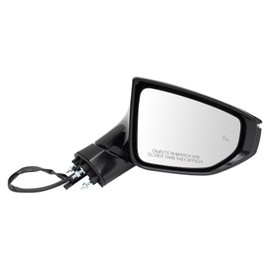 TRQ Passenger Side Mirror Assembly Power Heated Turn Signal Blind Spot Foldaway Textured Compatible with 2019-2022 Lexus UX200 2019-2023 UX250h