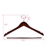 Quality Hangers Wooden Hangers Beautiful Sturdy Suit Coat Hangers with