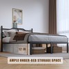 SHOANED Bed Frame with Charging Station - 14 Inch Queen