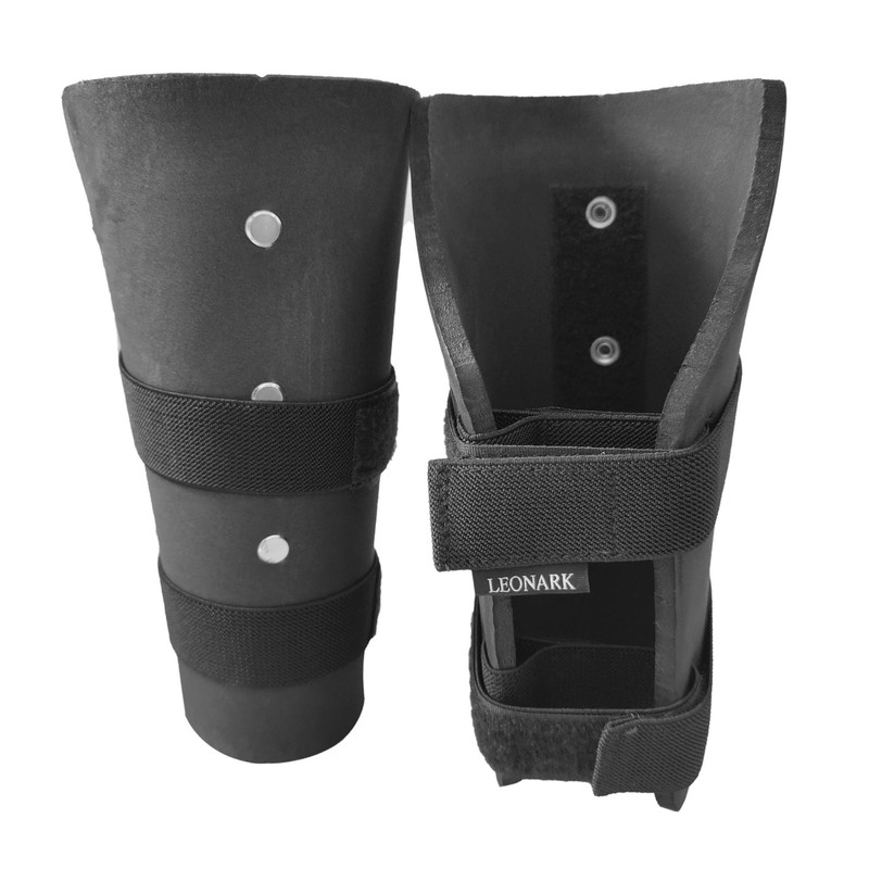 LEONARK Black Armoury HEMA Fencing EVA Forearm Overlays Light Adjustable