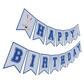 Hockey Birthday Banner, Ice Hockey Happy Birthday Sign, Hockey Party Decorations, Party Supplies