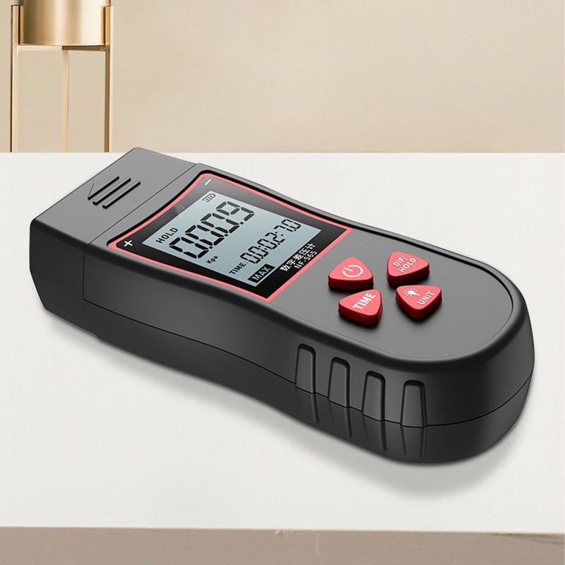 Digital Differential Pressure Gauge High Accuracy Air Gas Pressure Tester
